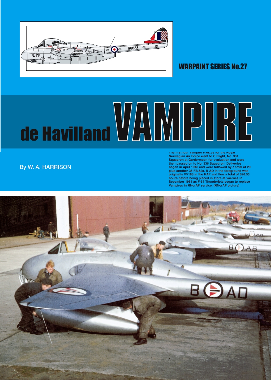 Guideline Publications Ltd No 27 de Havilland Vampire 2013 re-release 