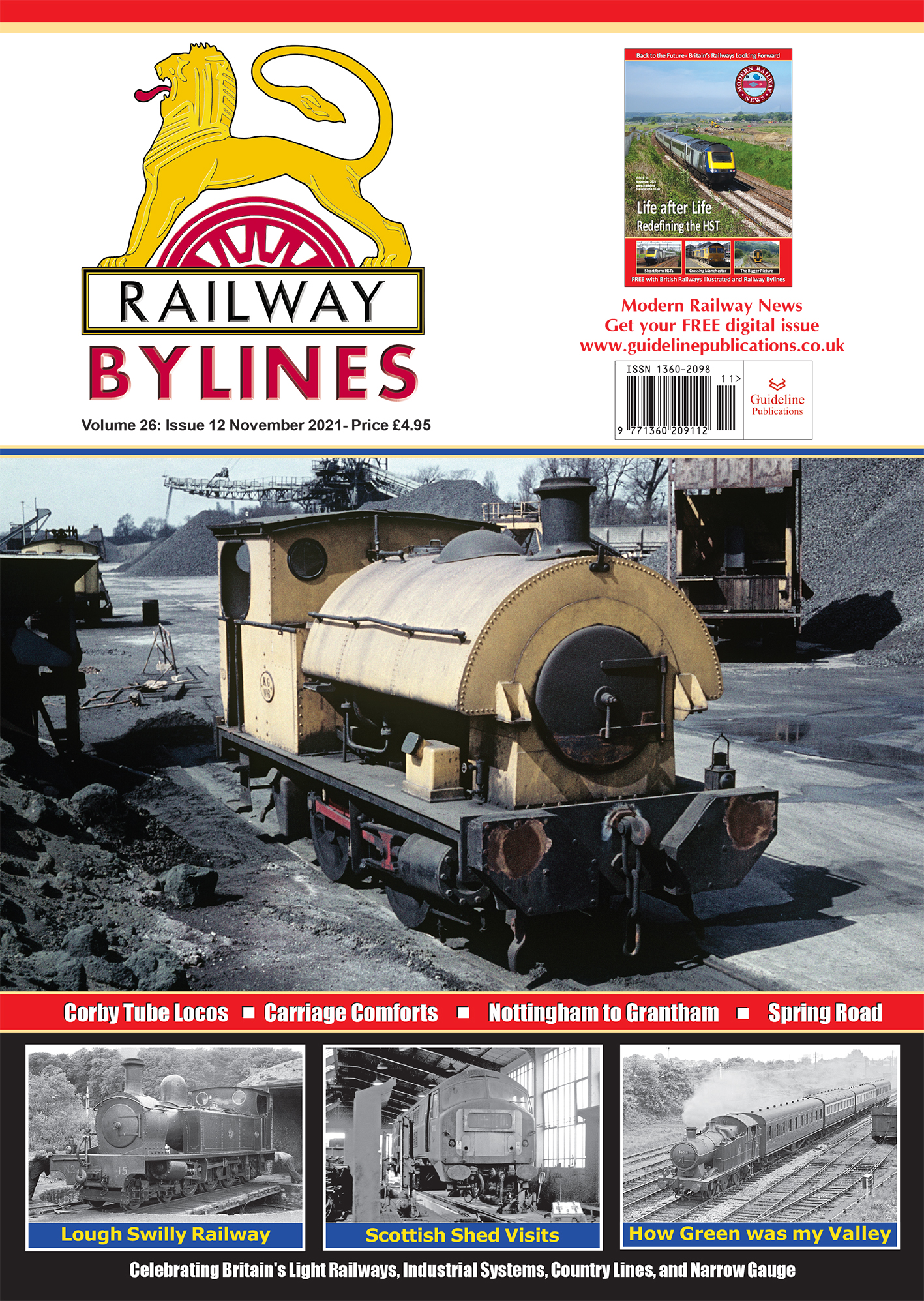 Guideline Publications Ltd Railway Bylines  vol 26 - issue 12 November 21 