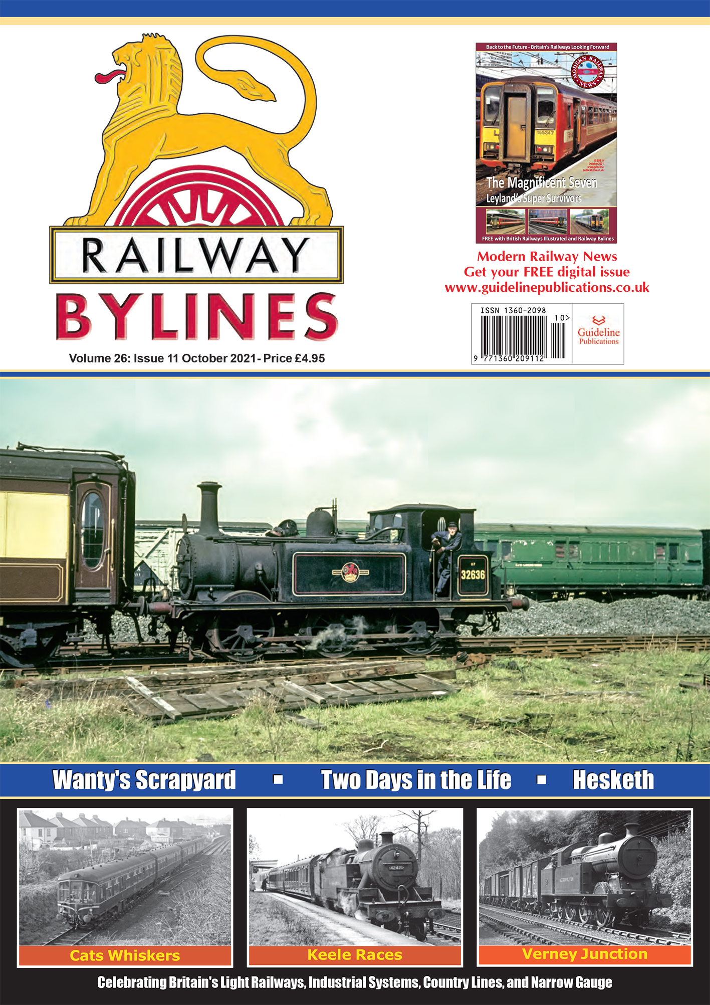 Guideline Publications Ltd Railway Bylines  vol 26 - issue 11 October 21 