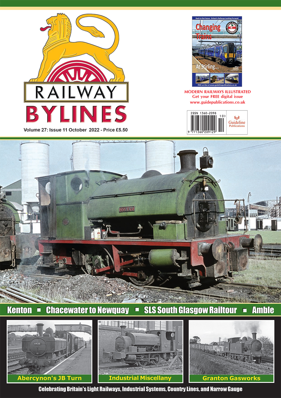 Guideline Publications Ltd Railway Bylines  vol 27 - issue 11 October 22 